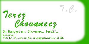 terez chovanecz business card
